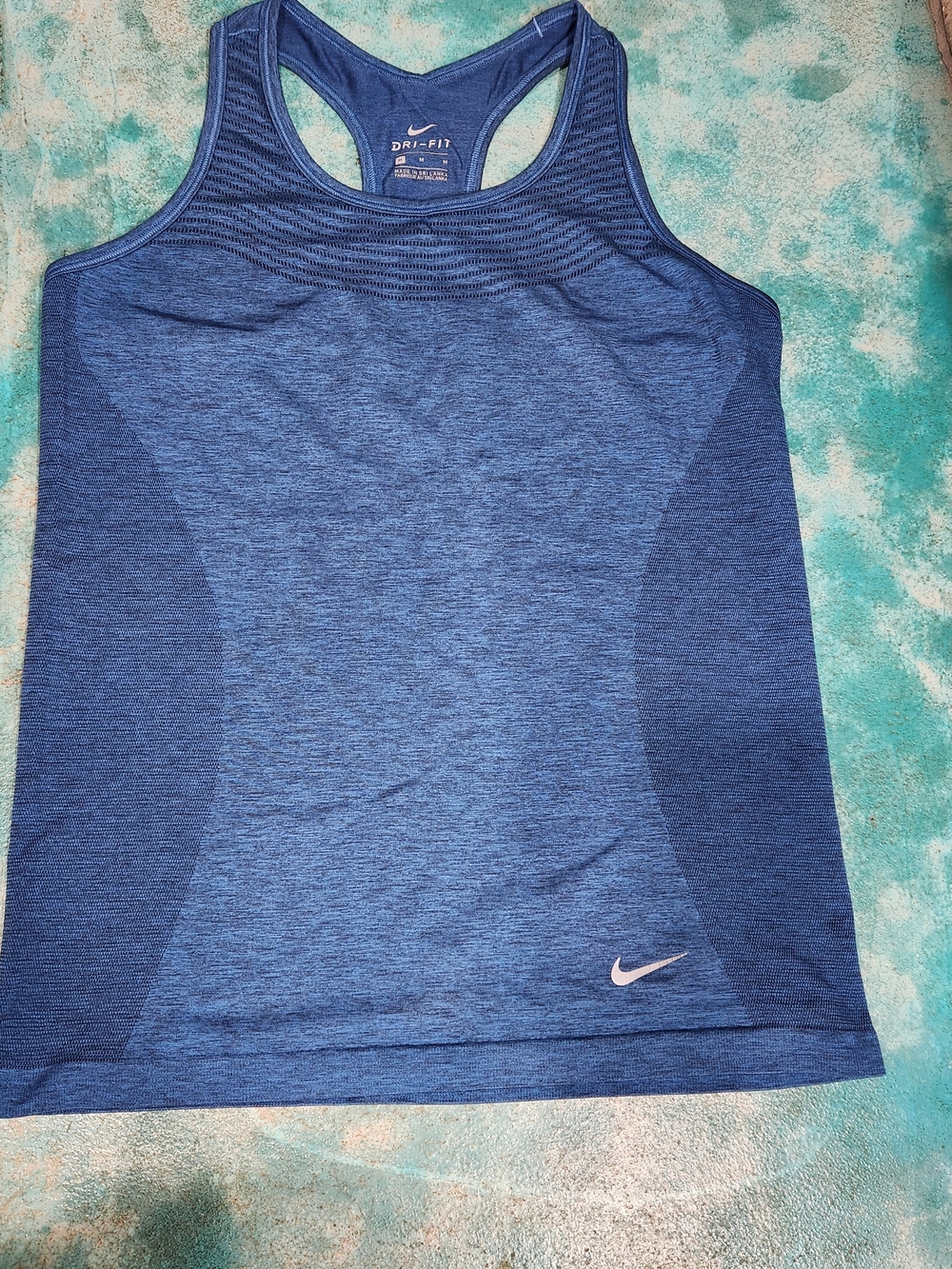 Nike Women's Blue Performance Dri-FIT Racerback Tank